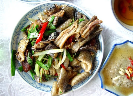 no cang bung voi nhung mon dac san doc la o dong thap