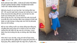 vu hoc sinh lop 1 bi phe binh vi den truong som sao do huong dan vao lop nhung chau da di ra ngoai cong truong
