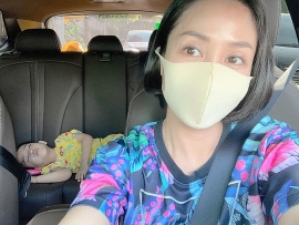 Ốc Thanh Vân bức xúc vì bị xe bán tải vượt lên tạt đầu