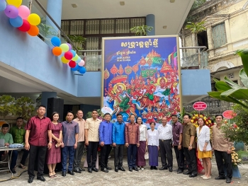 Tết Chôl Chnăm Thmây đầm ấm, sum vầy tại Đại sứ quán Vương quốc Campuchia tại Việt Nam