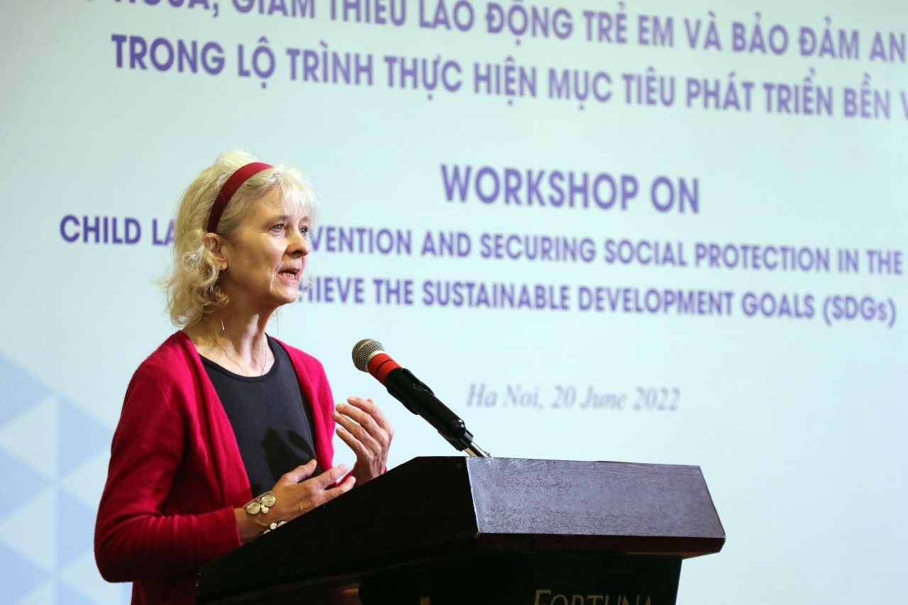 Bà Ingrid Christensen, Giám đốc ILO Việt Nam.