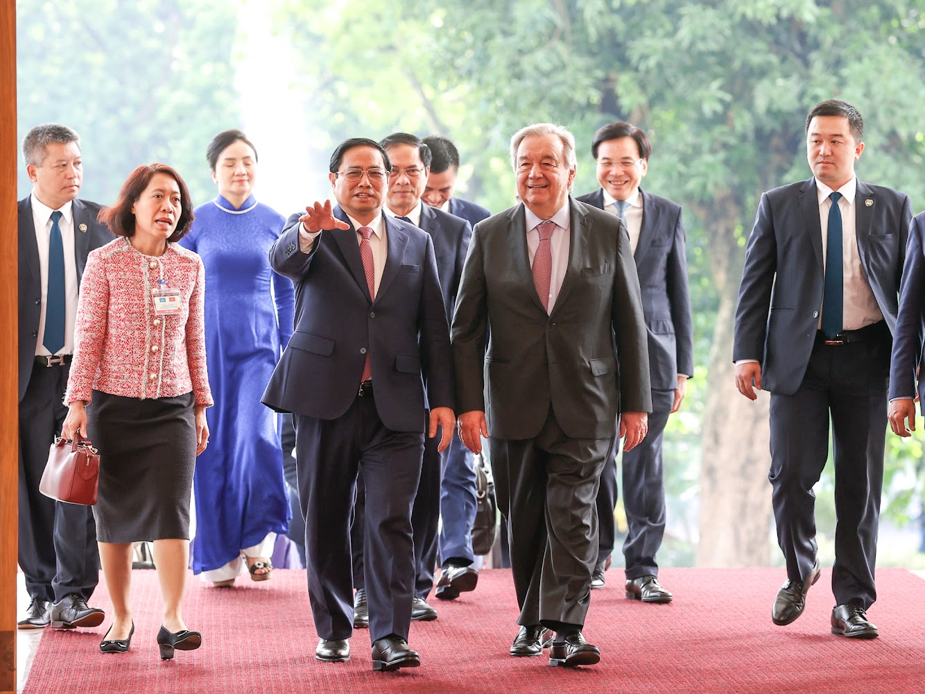 Chùm ảnh: Thủ tướng Phạm Minh Chính tiếp Tổng Thư ký Liên hợp quốc