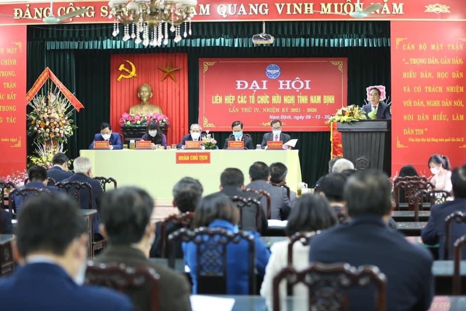 Đại hội lần thứ IV Liên hiệp Hữu nghị Nam Định. Ảnh: Tuấn Việt