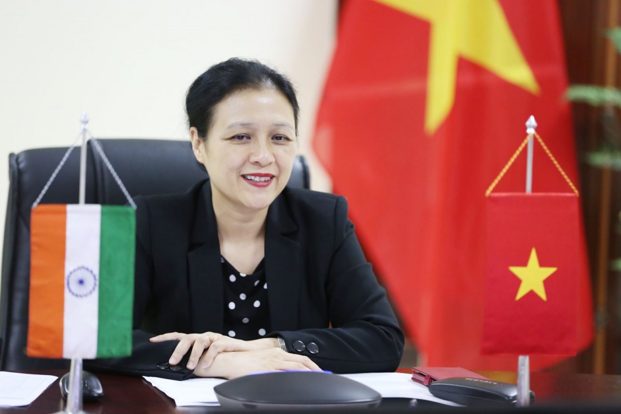 Chủ tịch Liên hiệp các tổ chức hữu nghị Việt Nam Nguyễn Phương Nga: Chỉ khi hợp tác, đoàn kêt, làm việc cùng nhau, các bên mới có thể vượt qua đại dịch. Ảnh: Tuấn Việt