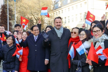 Lễ đón chính thức Thủ tướng Phạm Minh Chính thăm Đại Công quốc Luxembourg