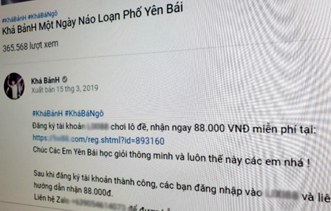 kha banh dot xe dung duong quang cao ban youtube co pham luat