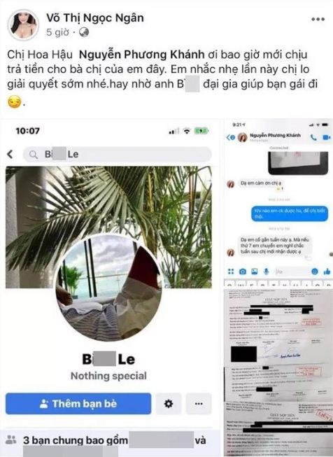 facebook sao viet hom nay 176 hoa hau phuong khanh bi to no tien khong tra elly tran khoe than qua da