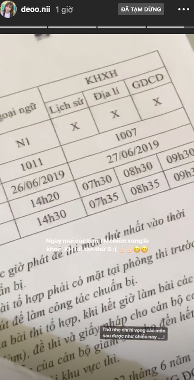 cac hot girl thi thpt quoc gia 2019 nguoi trung tu ke buon ba sau ngay thi dau tien