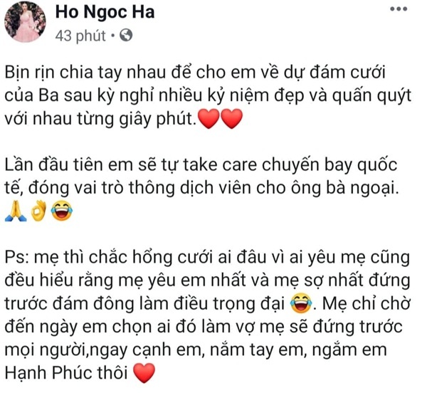 facebook sao viet hom nay 237 ho ngoc ha lap lung tiet lo bi mat gay hoang mang
