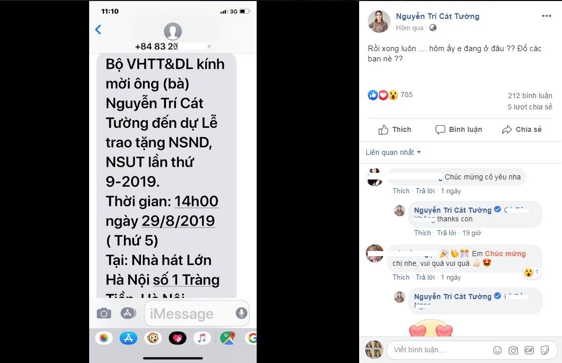 mc cat tuong sap duoc phong tang danh hieu nsut