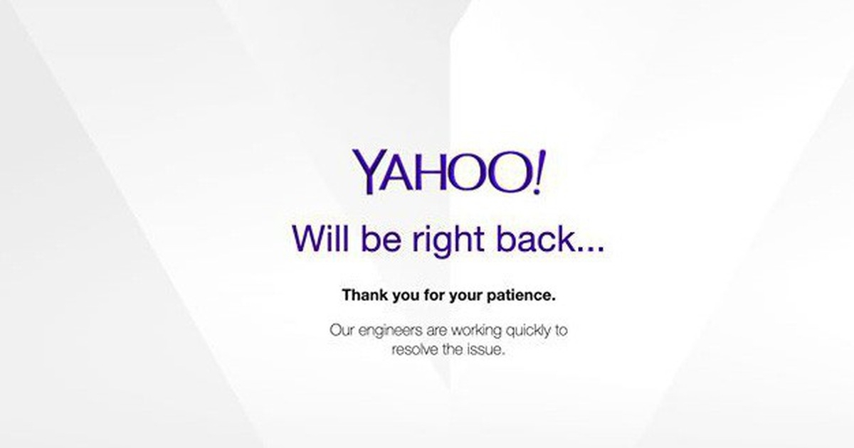 yahoo bi te liet nhieu gio hang nghin nguoi bi anh huong