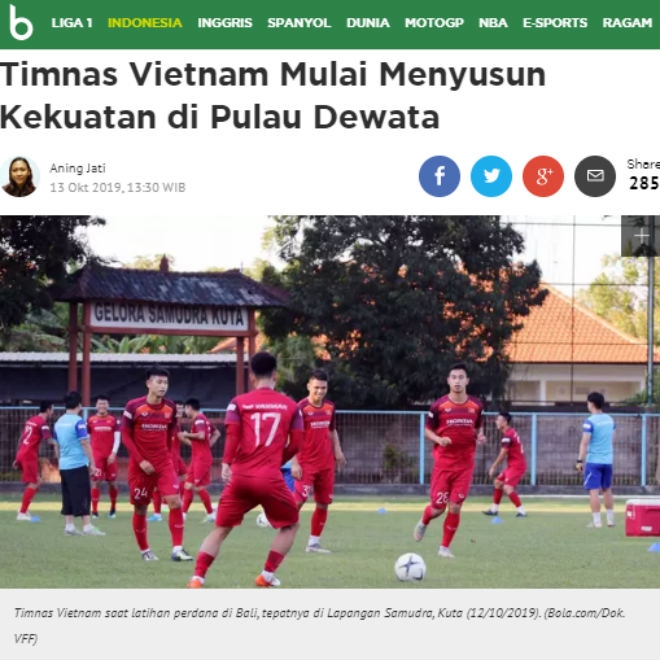 bao chi quoc te noi gi truoc gio g cua tran dau doi tuyen viet nam indonesia