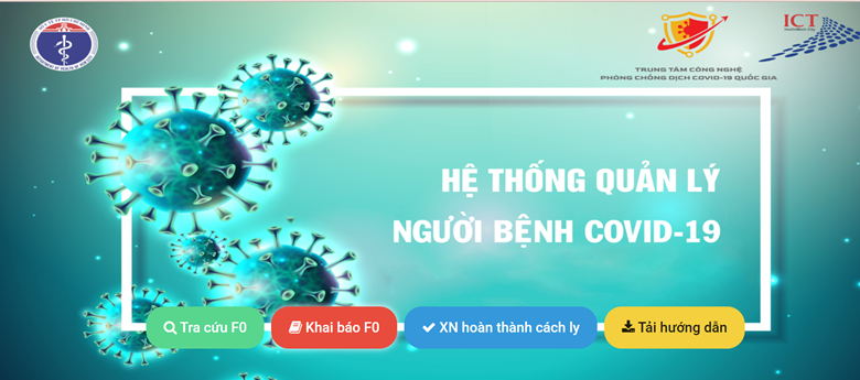  Sau 20 ngày triển khai thí điểm chuyển đổi số trong quản lý F0 tại nhà trên địa bàn TP Hồ Chí Minh, đã có 84.799 lượt F0 khai báo. (Ảnh chụp màn hình)