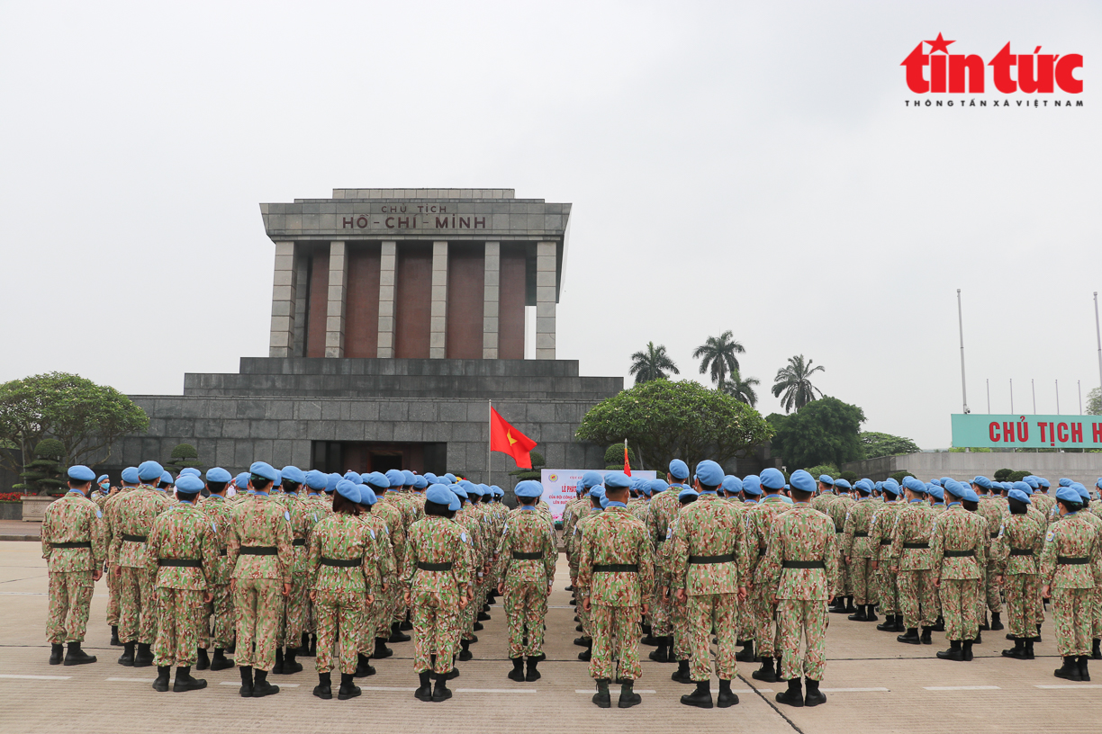 Cục Gìn giữ hòa bình Việt Nam phát động thi đua trước khi lên đường làm nhiệm vụ tại Liên hợp quốc Chú thích ảnh