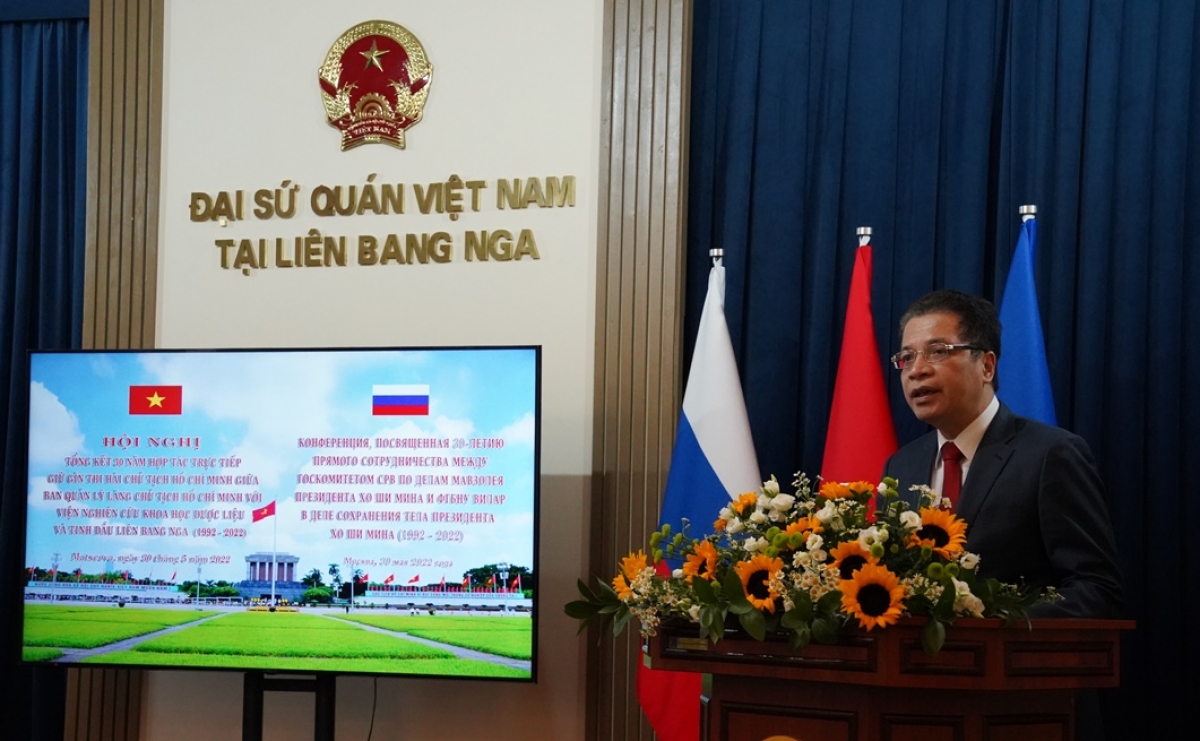 Đại sứ Việt Nam tại LB Nga Đặng Minh Khôi phát biểu
