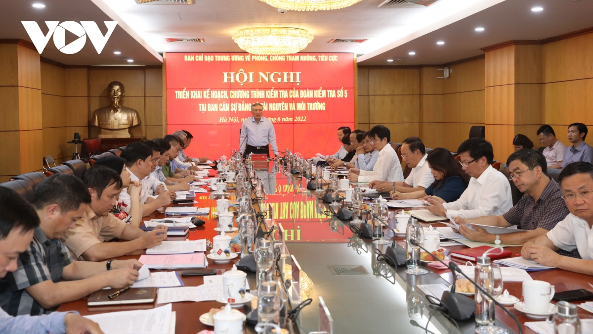cong bo quyet dinh kiem tra ve phong, chong tham nhung tai bo tai nguyen moi truong hinh anh 1