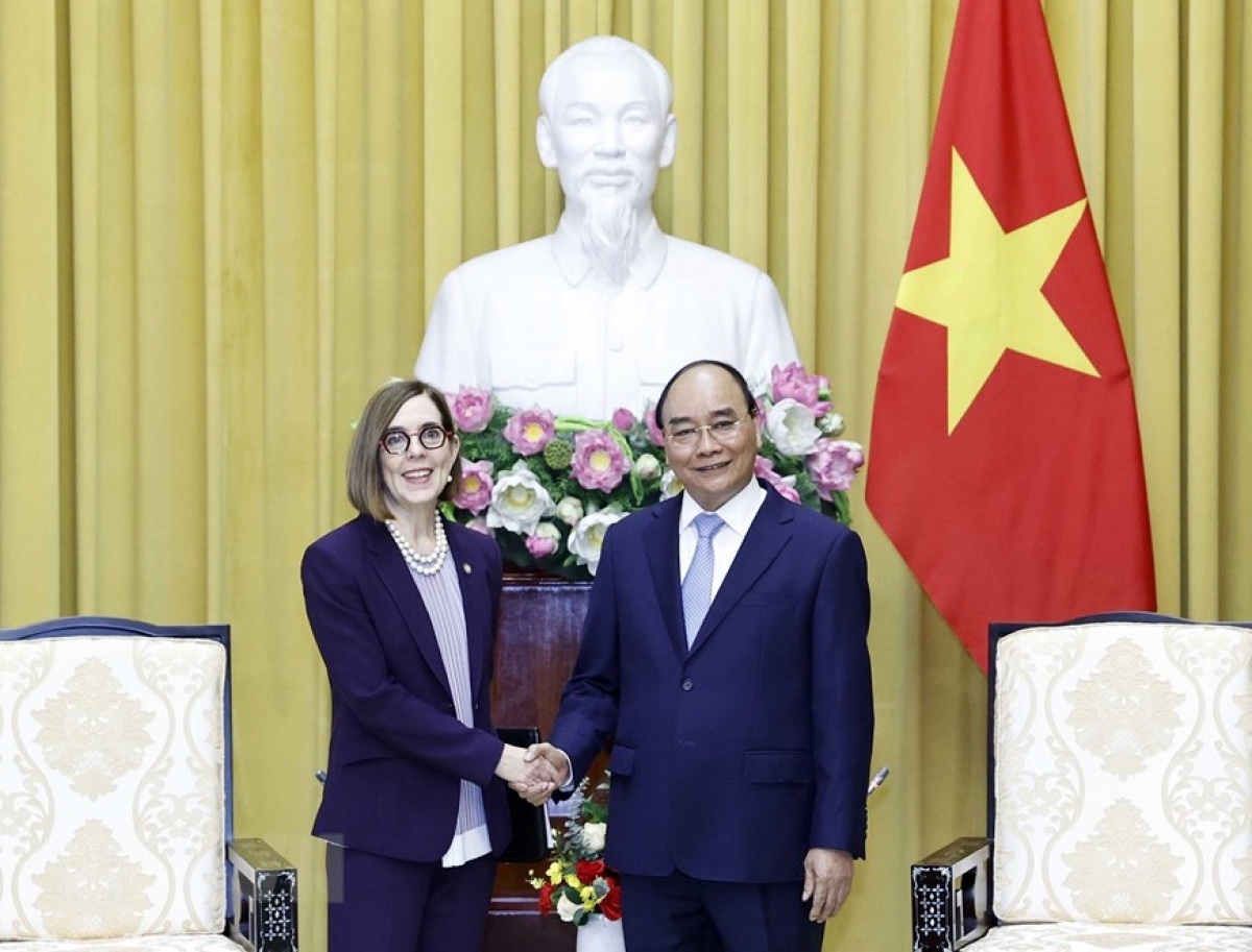 chu tich nuoc nguyen xuan phuc tiep thong doc bang oregon, hoa ky hinh anh 1