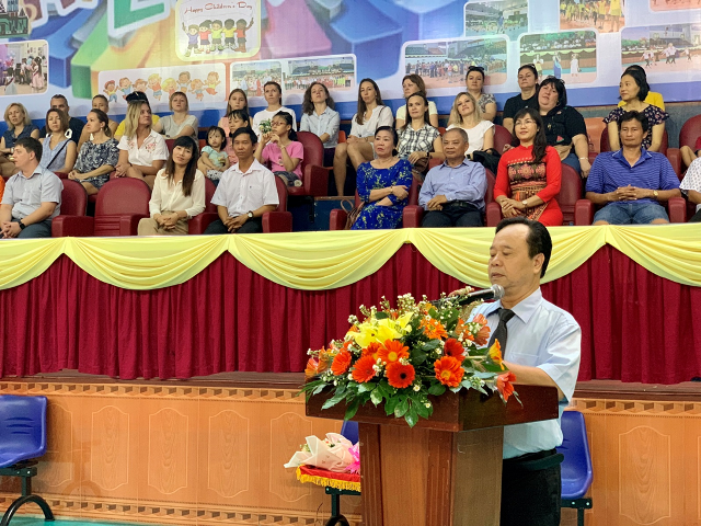 Ông Đoàn Hữu Mai - Chủ tịch Hội Hữu nghị Việt-Nga, tỉnh BR-VT phát biểu tại chương trình. Ảnh: PetroTimes