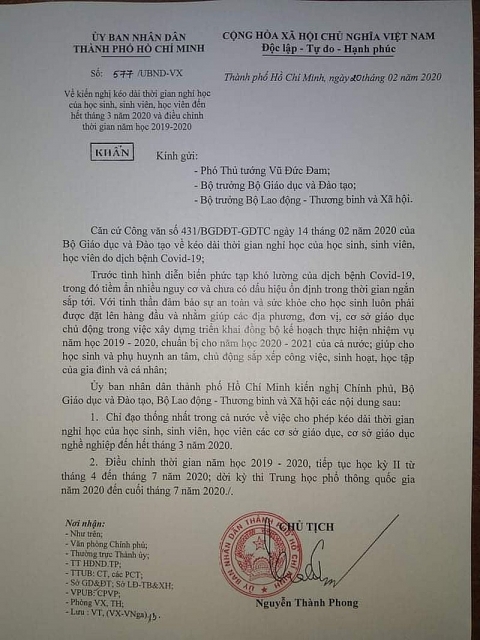 tphcm chinh thuc de xuat hoc sinh ca nuoc nghi hoc het thang 3