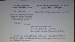 TP.HCM chính thức đề xuất học sinh cả nước nghỉ học hết tháng 3