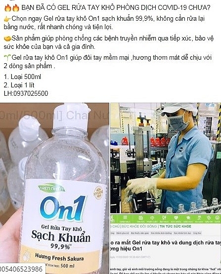 gel rua tay kho on1 co sach khuan 999 nhu quang cao