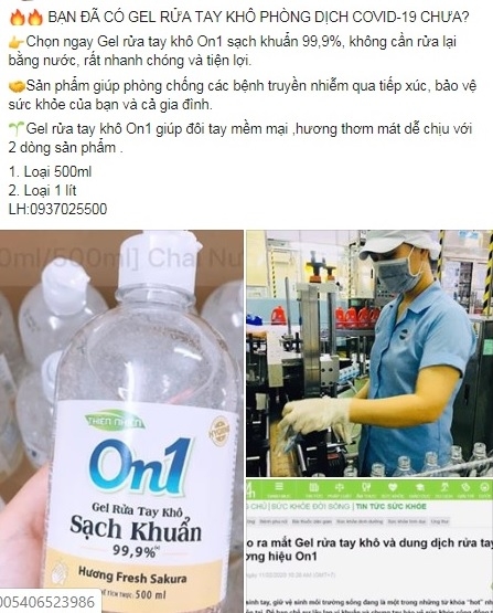 cong ty lix co lap liem ve cong dung cua gel rua tay kho on1 giua dai dich covid 19