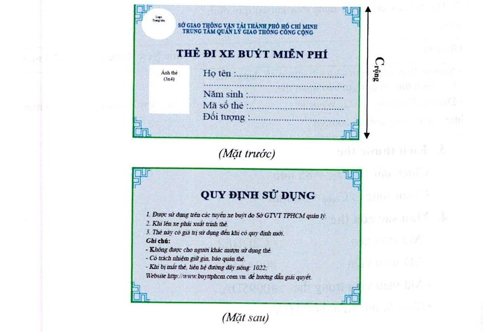 tphcm phat hanh mau the di xe buyt mien phi moi