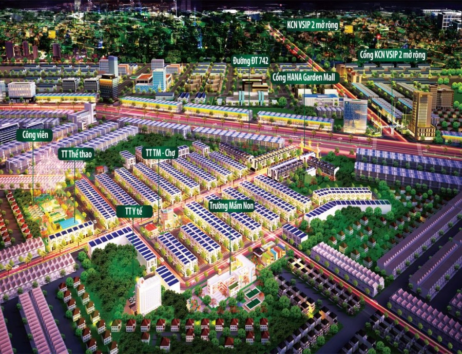 binh duong co hoi dau tu o du an tiem nang hana garden mall