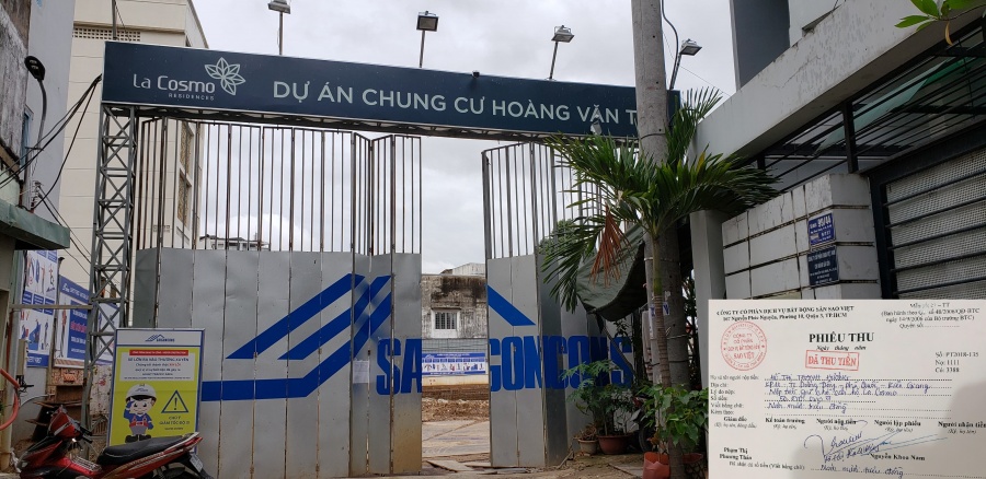 du an la cosmo residences chua duoc cap phep cdt da thu hon 700 trieu cua khach hang