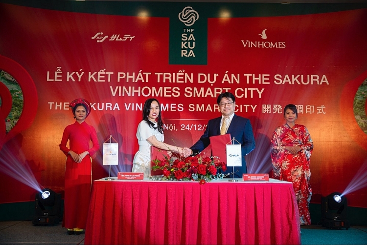 Vinhomes hợp tác với tập đoàn Samty phát triển dự án The Sakura