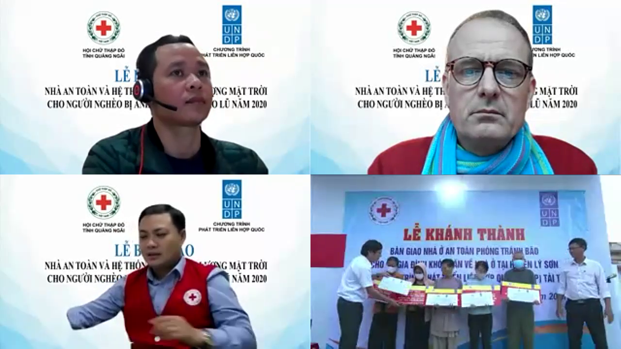 UNDP bàn giao 10 nhà an toàn chống chịu bão cho người dân nghèo Quảng Ngãi