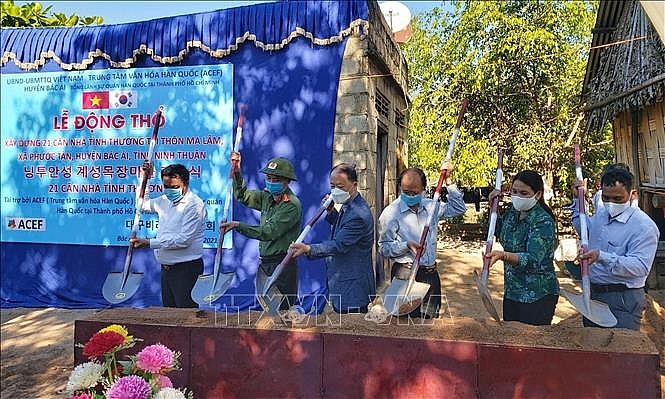 Trung tâm Văn hóa Hàn Quốc tài trợ hơn 1,3 tỷ đồng xây làng hữu nghị Việt-Hàn tại huyện Bác Ái (Ninh Thuận)
