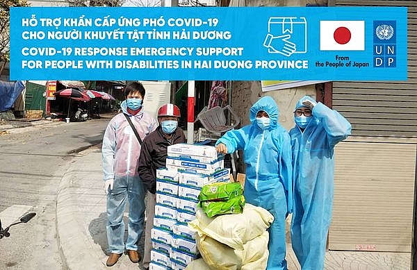 200 người khiếm thị và người khuyết tật Hải Dương được hỗ trợ khẩn cấp trong đại dịch COVID-19