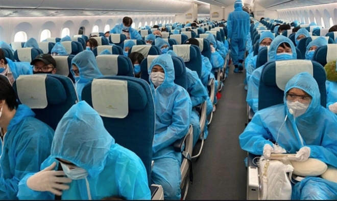 390 công dân Việt Nam từ Myanmar về nước ngày 4/3