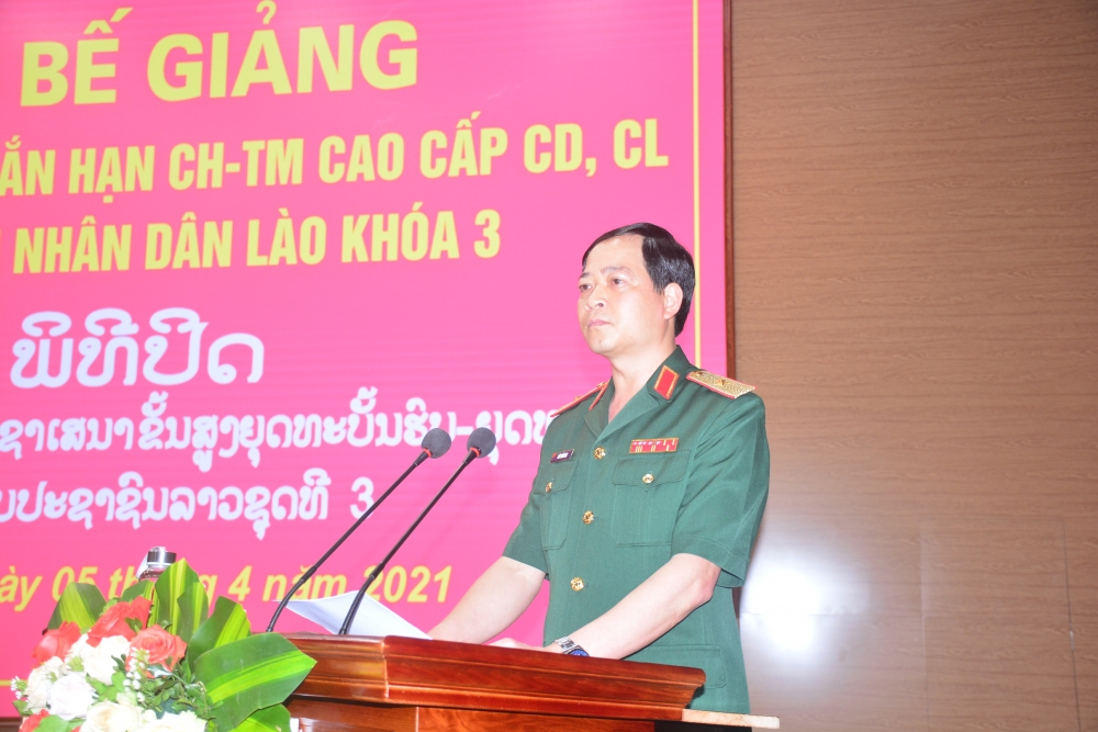 Học viện Quốc Phòng Việt Nam thúc đẩy hợp tác, đào tạo cán bộ Quân đội Việt Nam-Lào