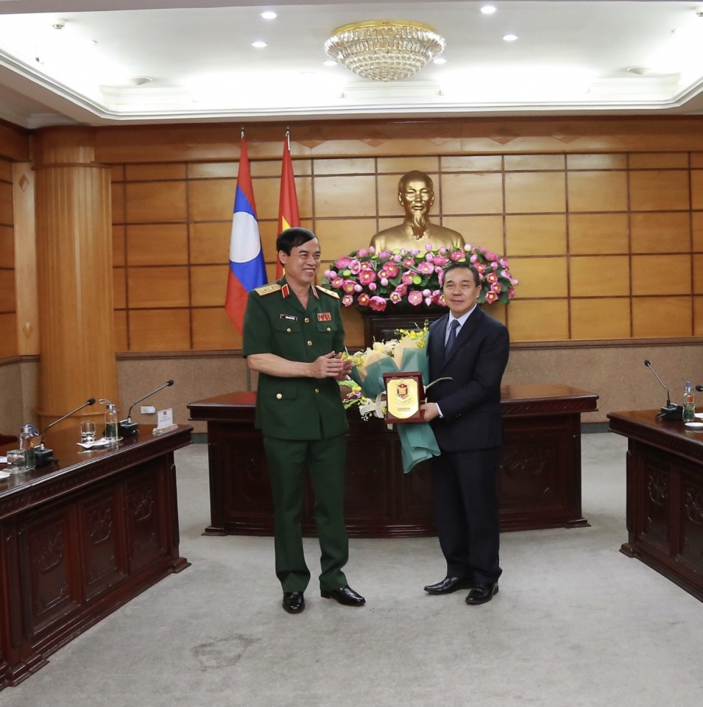 Học viện Quốc Phòng Việt Nam thúc đẩy hợp tác, đào tạo cán bộ Quân đội Việt Nam-Lào