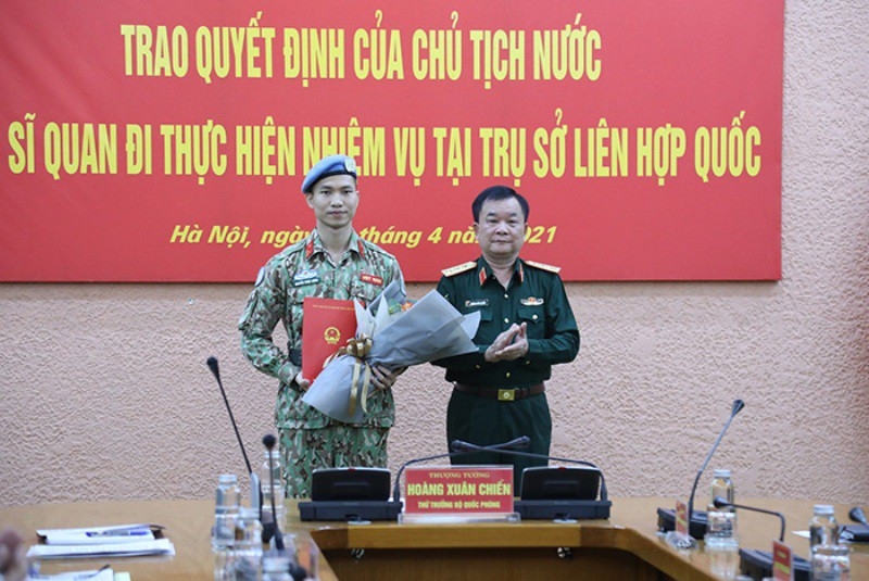 Việt Nam có sĩ quan thứ 3 làm nhiệm vụ gìn giữ hòa bình ở Liên Hiệp Quốc