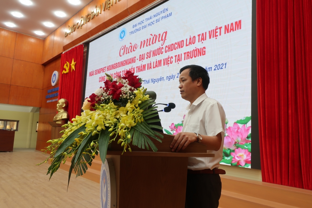 Đại sứ quán Lào đánh giá cao Đại học Sư phạm Thái Nguyên, trường Văn hóa I trong đào tạo học sinh, sinh viên nước bạn
