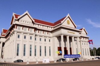 Tòa nhà Quốc hội Lào - Biểu tượng của quan hệ hữu nghị vĩ đại Việt-Lào