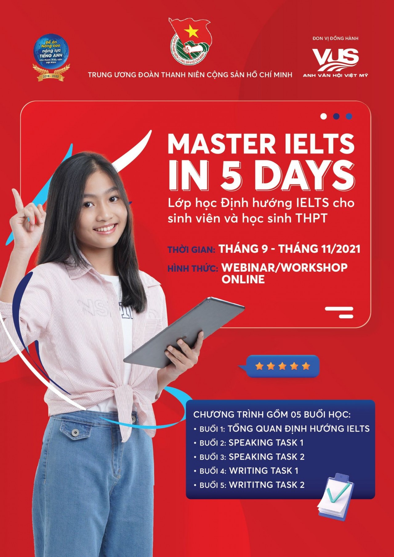 Anh Văn Hội Việt Mỹ hỗ trợ học sinh, sinh viên Việt Nam nâng cao trình độ tiếng Anh