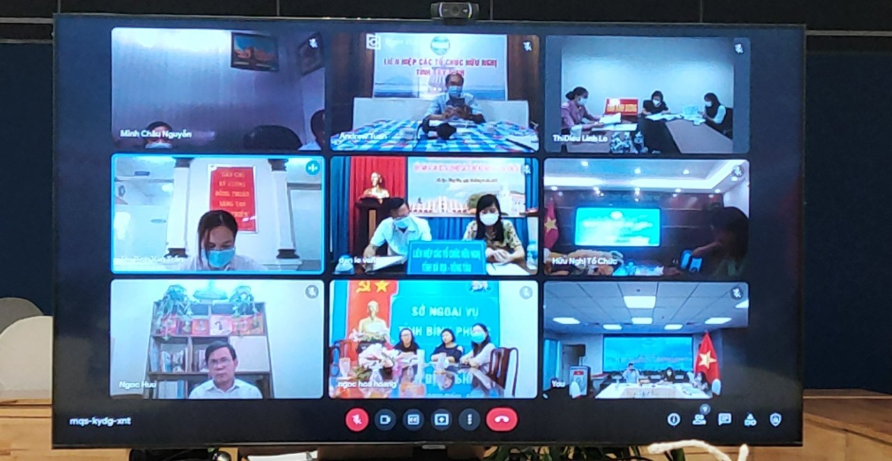 Hội nghị góp ý dự thảo quy chế phối hợp hoạt động và chương trình hoạt động năm 2022 của Cụm số 4 Liên hiệp các tổ chức Hữu nghị Việt Nam