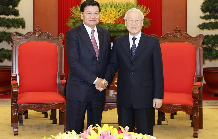 Lãnh đạo Việt Nam gửi điện mừng 45 năm Quốc khánh Lào