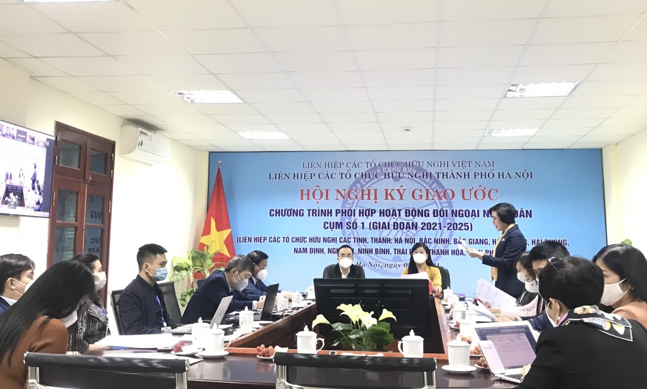 Cụm số 1 VUFO ký giao ước Chương trình phối hợp hoạt động công tác đối ngoại nhân dân giai đoạn 2021-2025