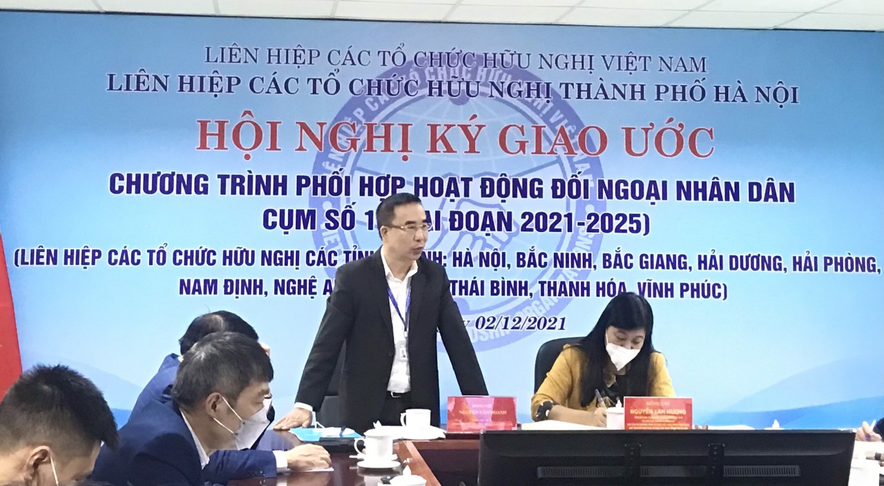 Cụm số 1 VUFO ký giao ước Chương trình phối hợp hoạt động công tác đối ngoại nhân dân giai đoạn 2021-2025