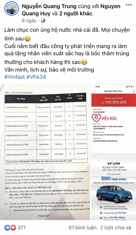 Ai là người đặt mua ô tô điện VinFast VF e34 nhiều nhất đến thời điểm này?