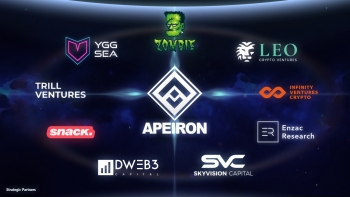 Apeiron đã huy động được 3 triệu USD tại vòng tiền hạt giống (preseed round) trong lĩnh vực GameFi