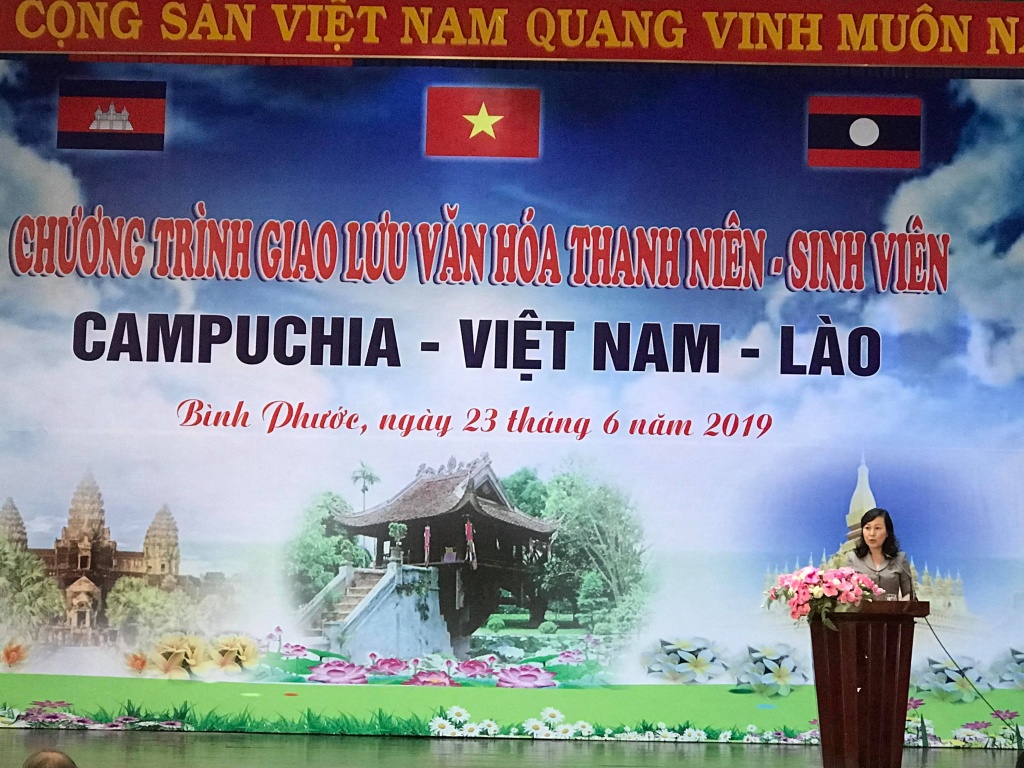 binh phuoc giao luu van hoa thanh nien sinh vien viet nam lao campuchia tham tinh huu nghi ba nuoc anh em