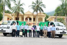 Good Neighbors bàn giao xe thu gom rác và thùng đựng rác công cộng tại huyện Mai Châu, tỉnh Hòa Bình