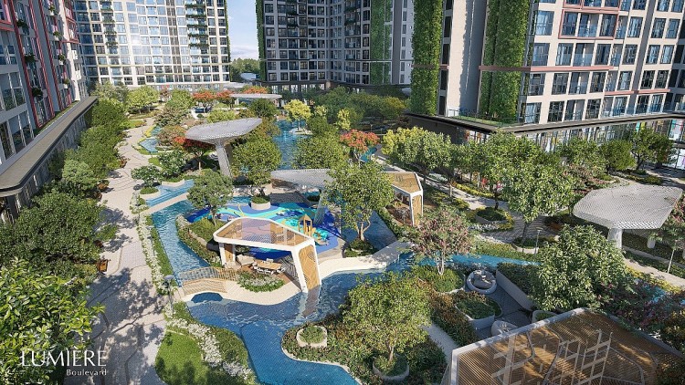 Cảnh quan “miễn chê” tại dự án có kiến trúc xanh 3D độc đáo