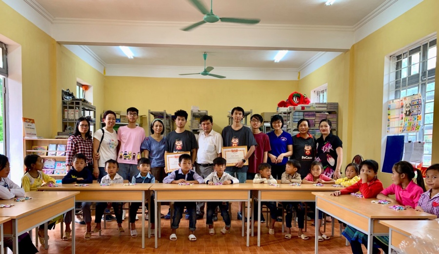 because for hope lam thu vien cho truong ngheo yen bai